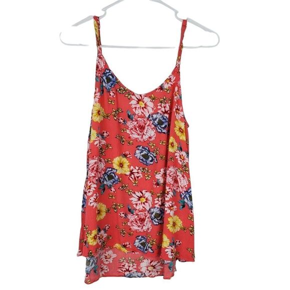 Torrid 12870280 SOPHIE CORAL FLORAL GAUZE SWING CAMI Tank Top V Neck Sleeveless - Picture 2 of 8